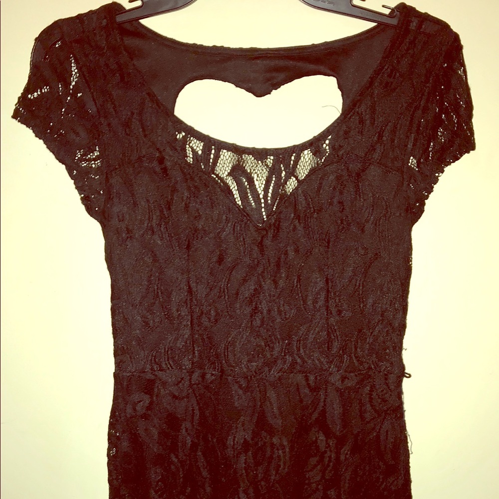 Black Lace Party Dress